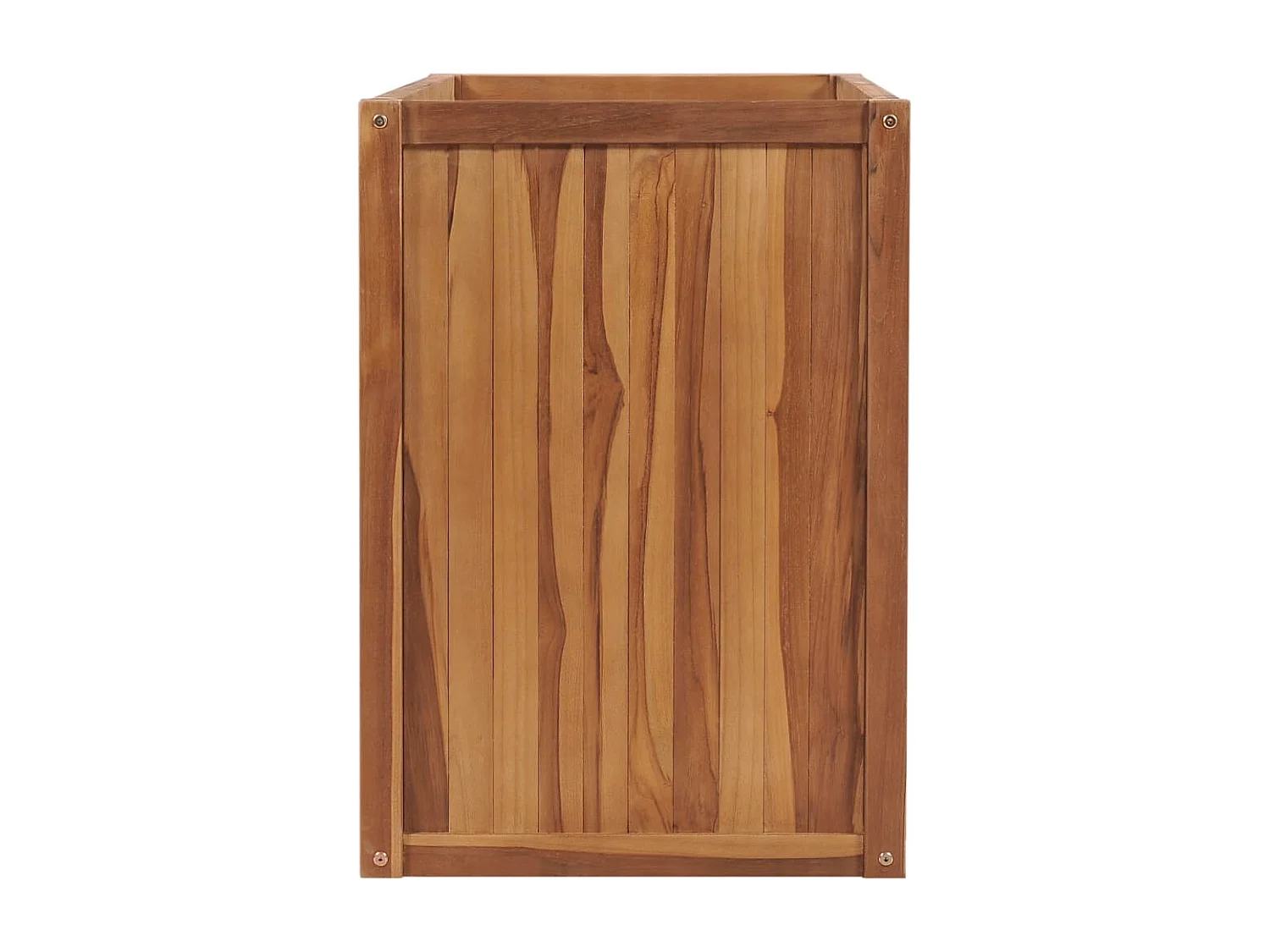 Fioriera rialzata per giardino fiorito 100 x 50 x 70 cm in legno massello di teak 02_0000900