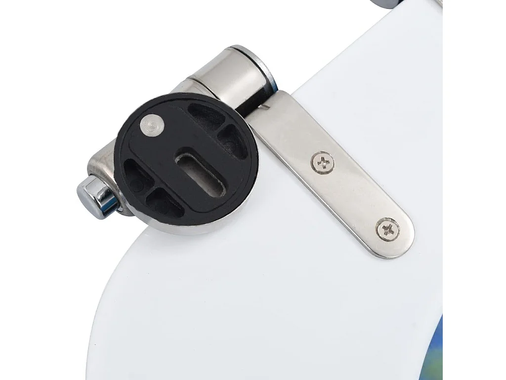 Juego de dos asientos de inodoro de MDF y tapa con cierre suave delfín 02_0002966