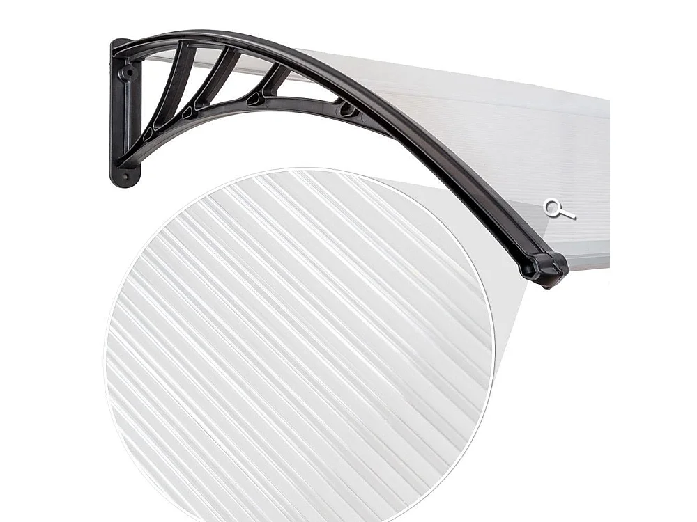 Pensilina porta pensilina moderna per casette da giardino in policarbonato 300 cm 2208292/2