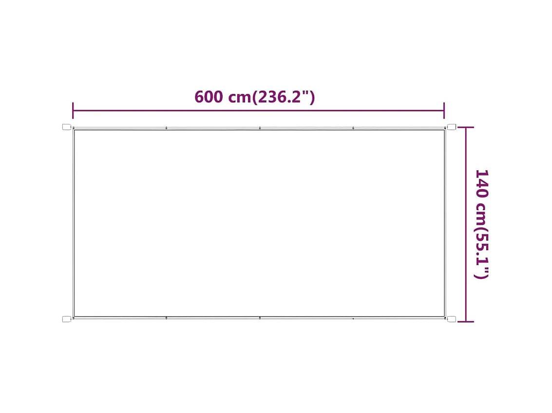 Tenda verticale 140 x 600 cm tessuto oxford antracite 02_0007494