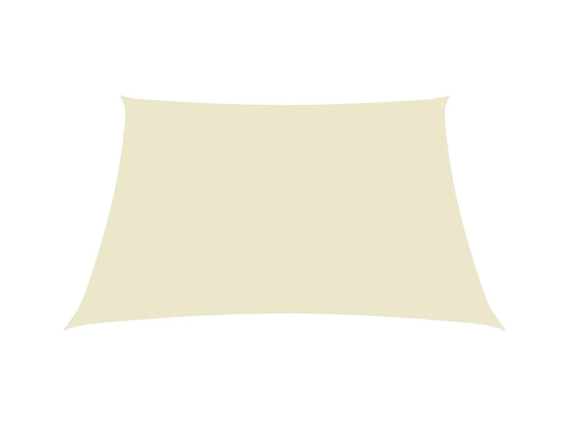 Voile toile d'ombrage parasol tissu crème 500 x 400 x 400 cm 02_0009694