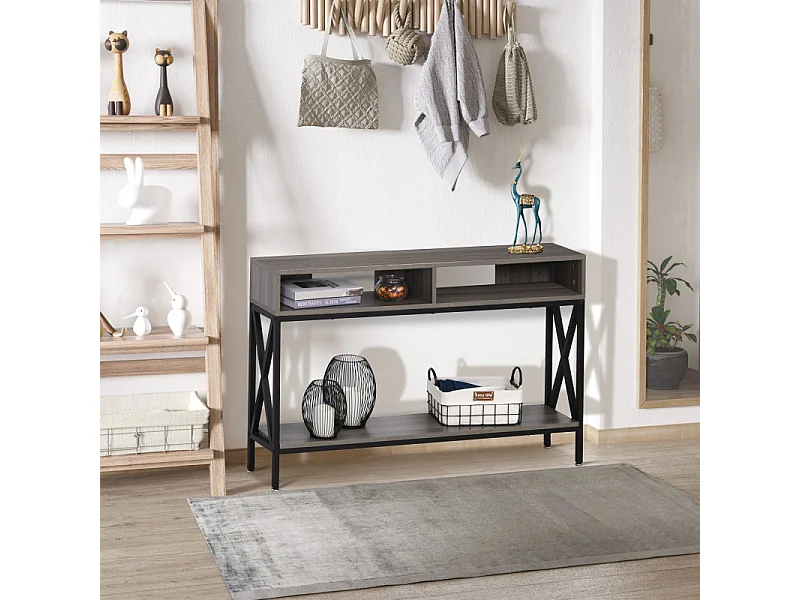 Console table d'entrée BUNBURRY grise