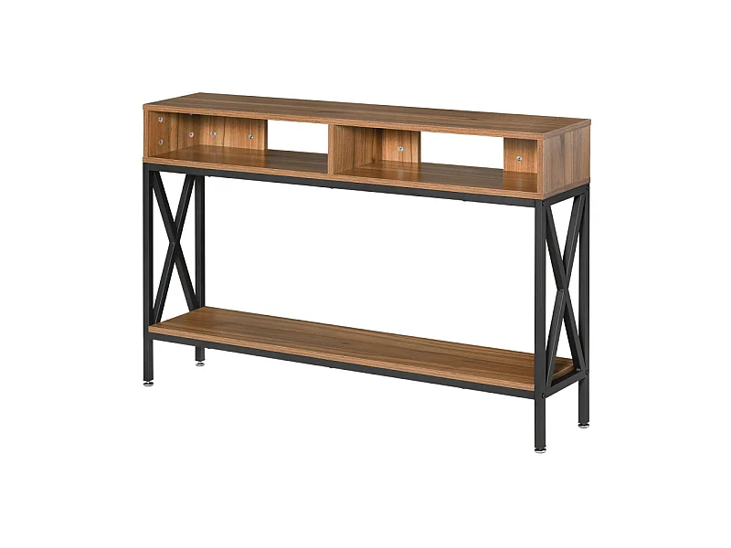 Console table d'entrée LISMORE aspect noyer