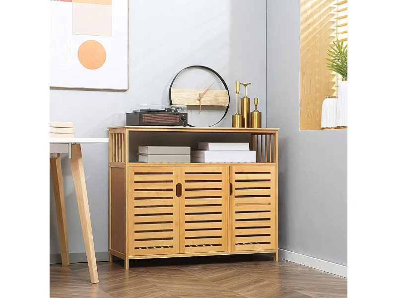 Buffet 3 portes CARLA en bambou