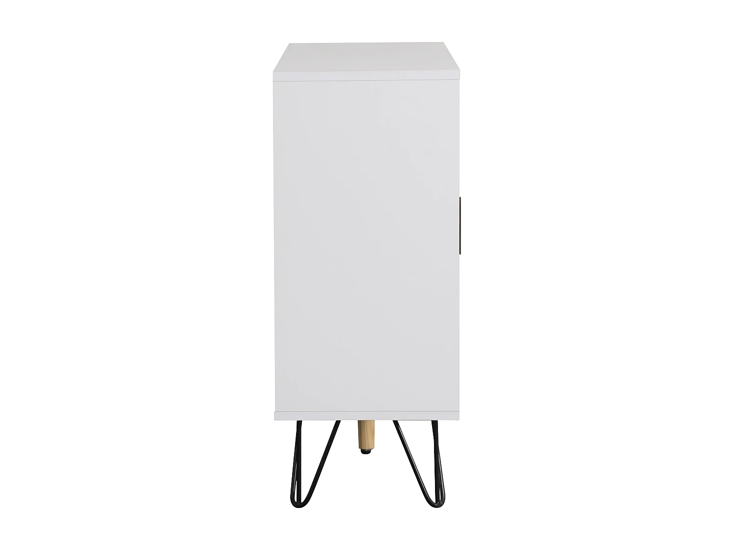 Niedriges Sideboard – 3 Türen und 1 Schublade – MDF – Natur