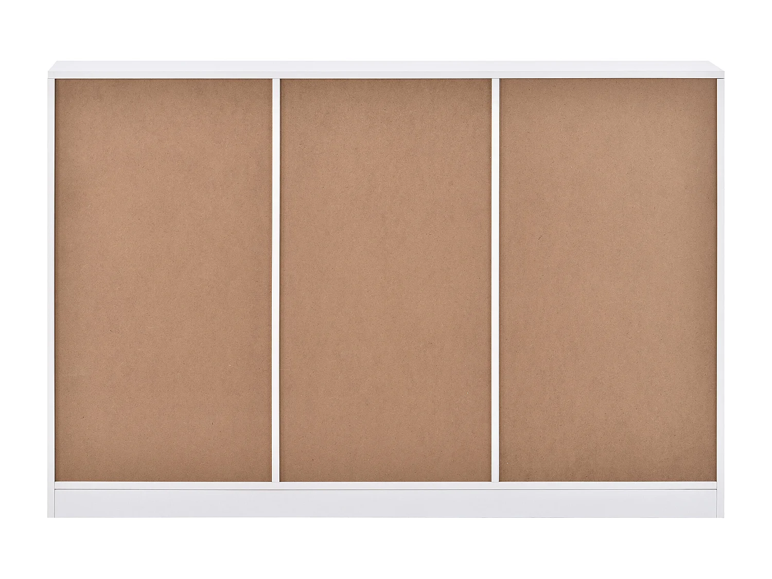 Buffet modrne avec LED - 4 tiroirs & 2 compartements ouvertes - blanc