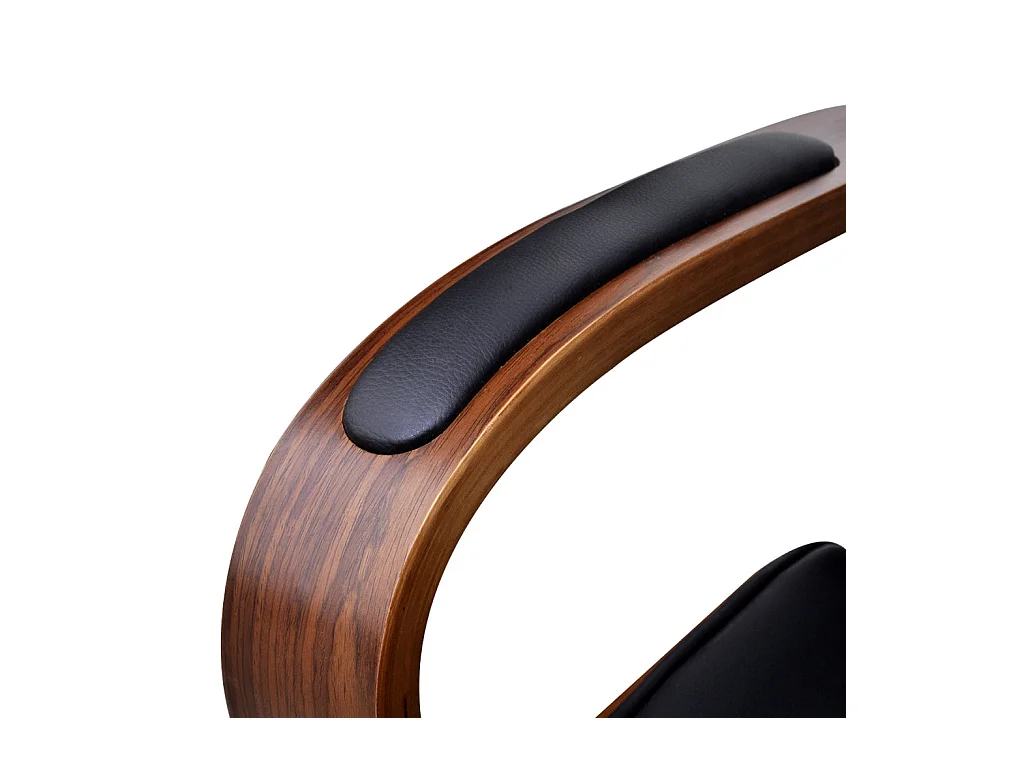 Fauteuil chaise siège de bois marron 64 x 64 x 124 cm 0502018