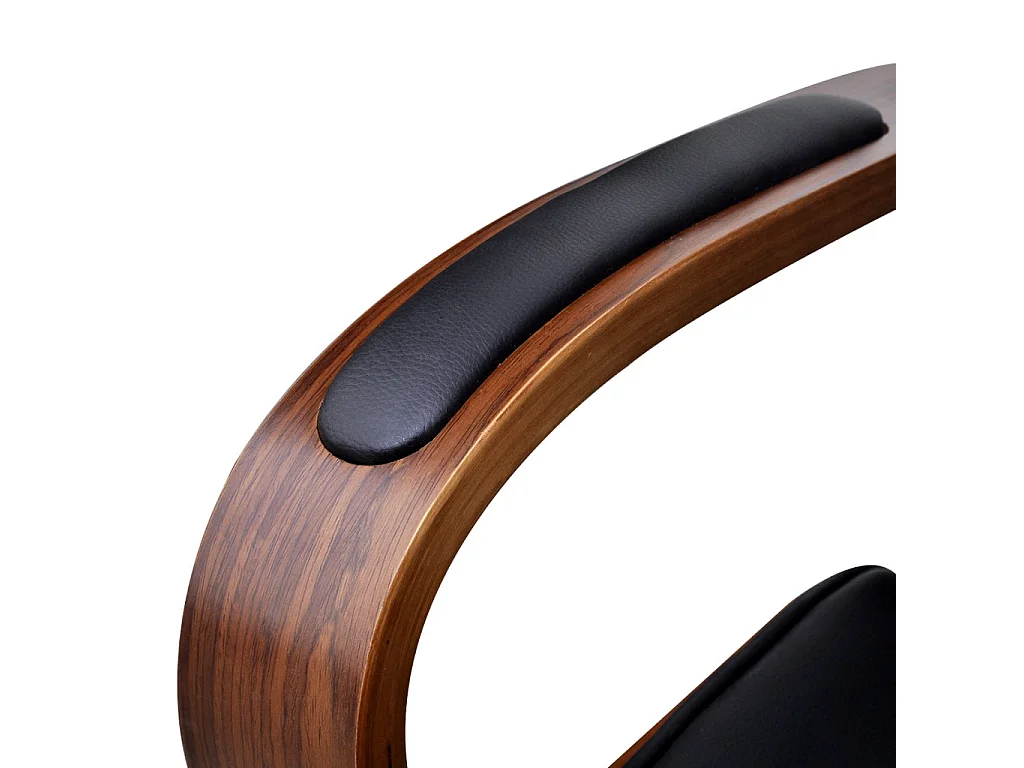 Fauteuil chaise siège de bois marron 64 x 64 x 124 cm 0502018