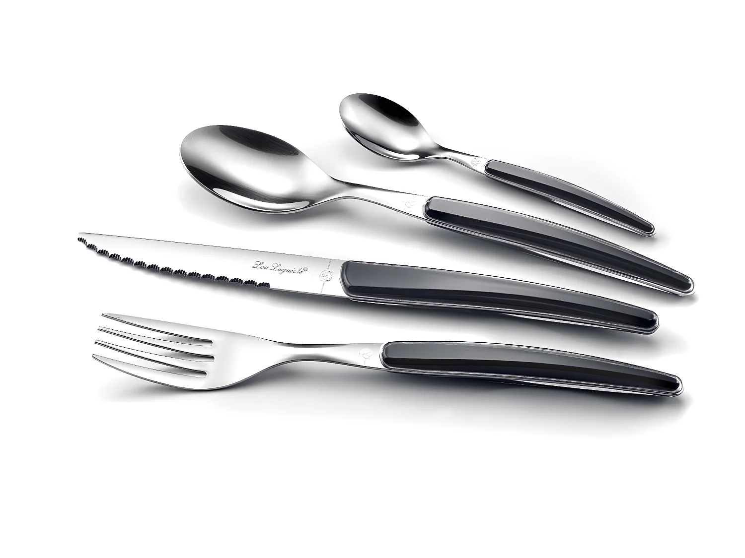 Montana Noir - Ménagère 24 pièces