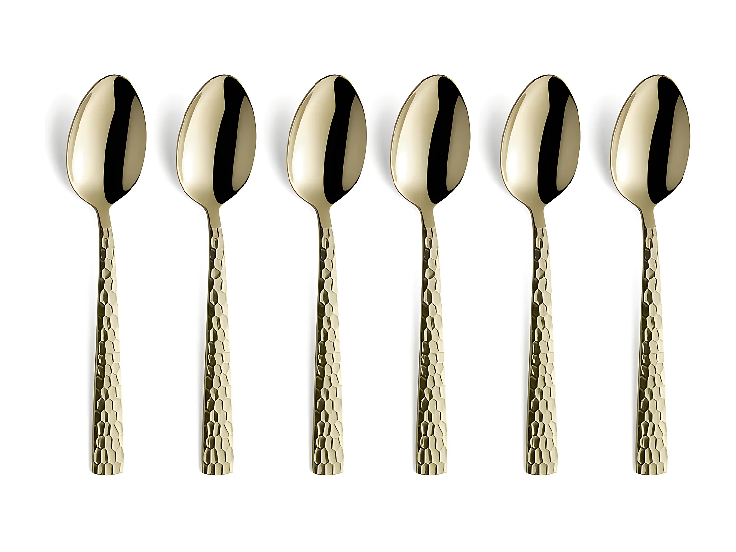 Felicity - 6 cuillères moka Champagne mat