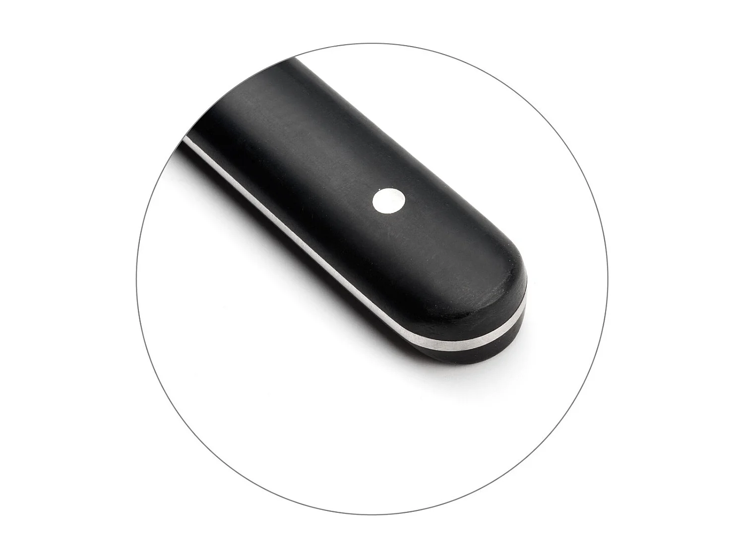 Set 4 Steakmesser Fusion Noir - Glattes Klinge und Griff aus ABS - 22 cm