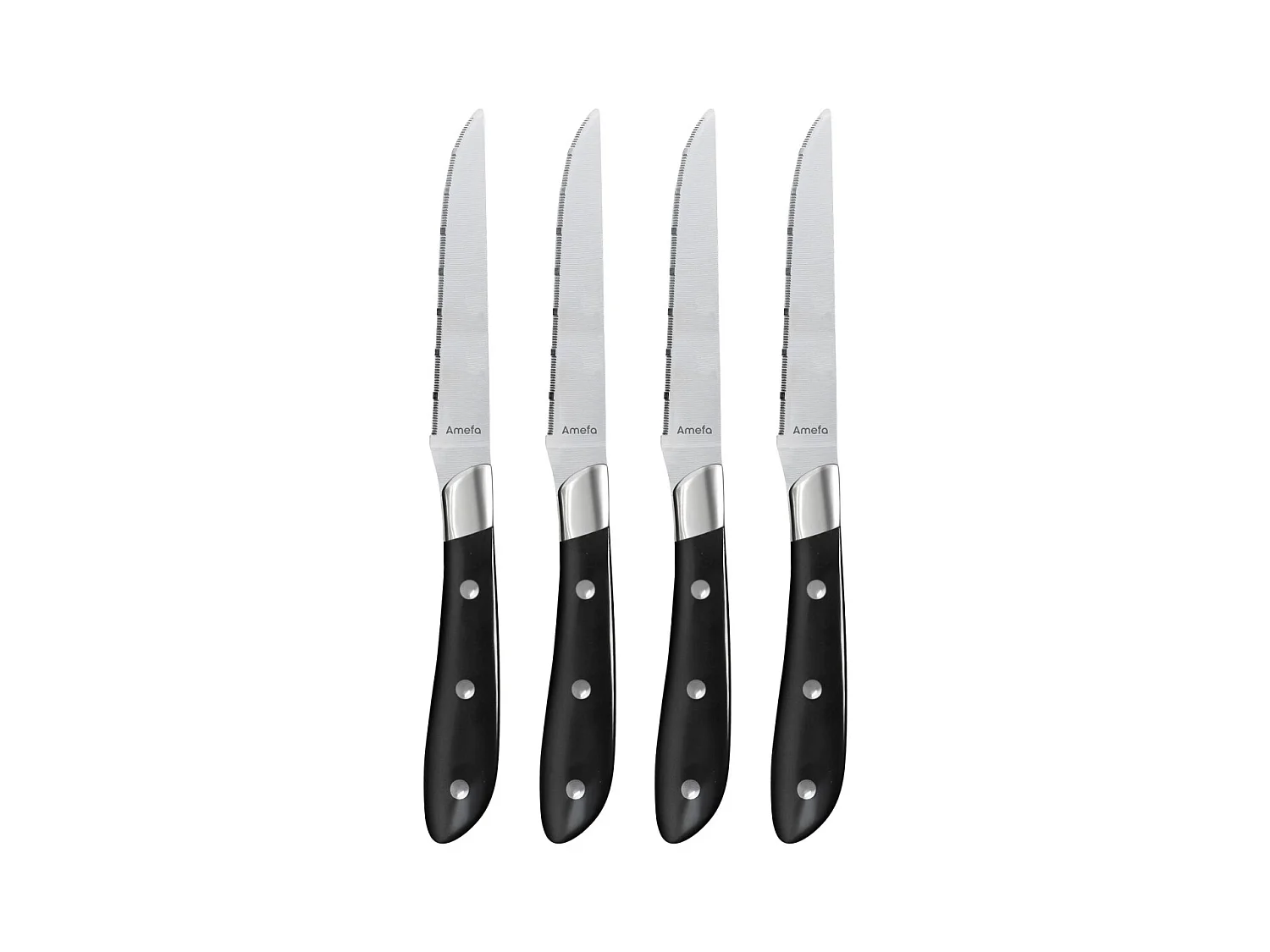Achille - Coffret 4 couteaux steak noir