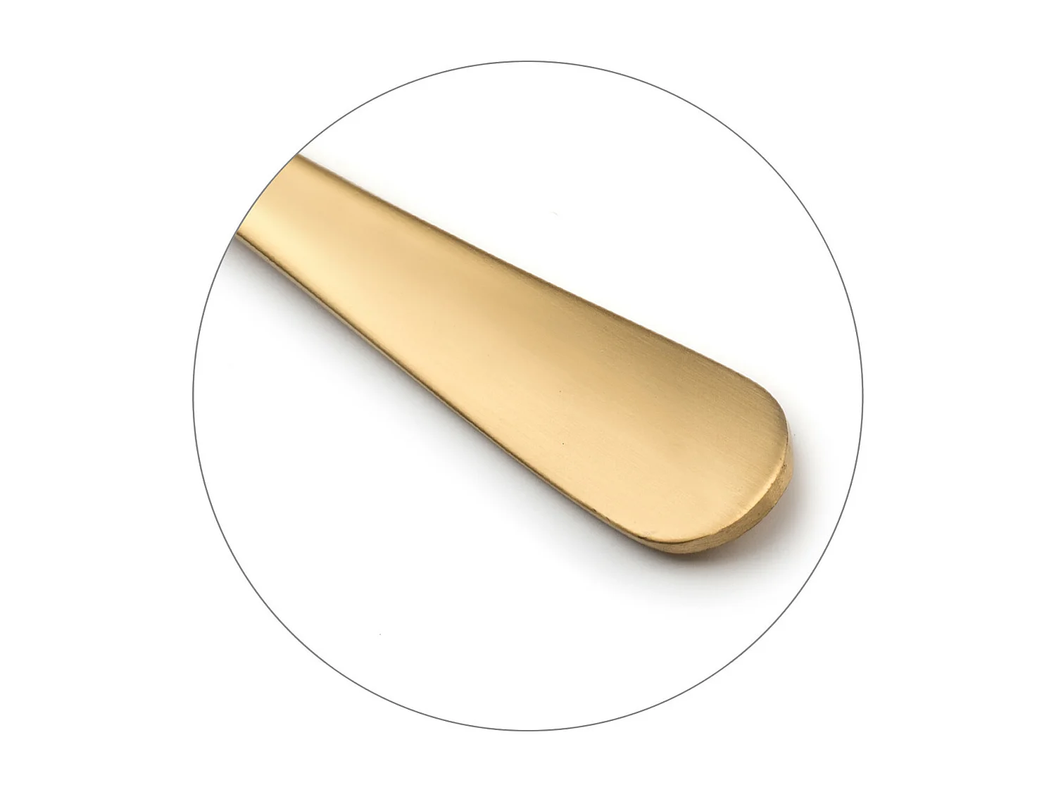 Conjunto de talheres de 24 peças Austin em aço inoxidável com acabamento acetinado PVD dourado fosco