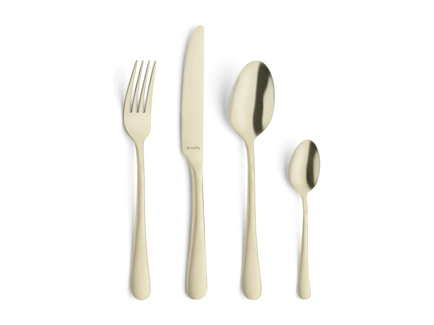 24-teiliges Besteckset Austin Champagne aus Edelstahl mit PVD-Finish