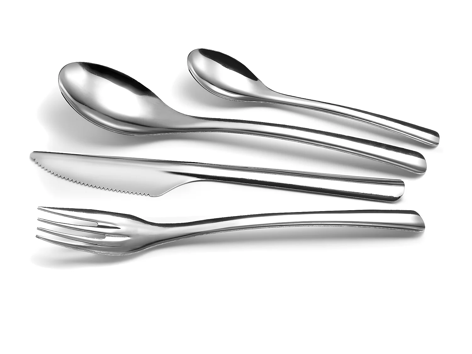 Set mit 48 wiederverwendbaren und recycelbaren Gabeln Slim2 von Amefa