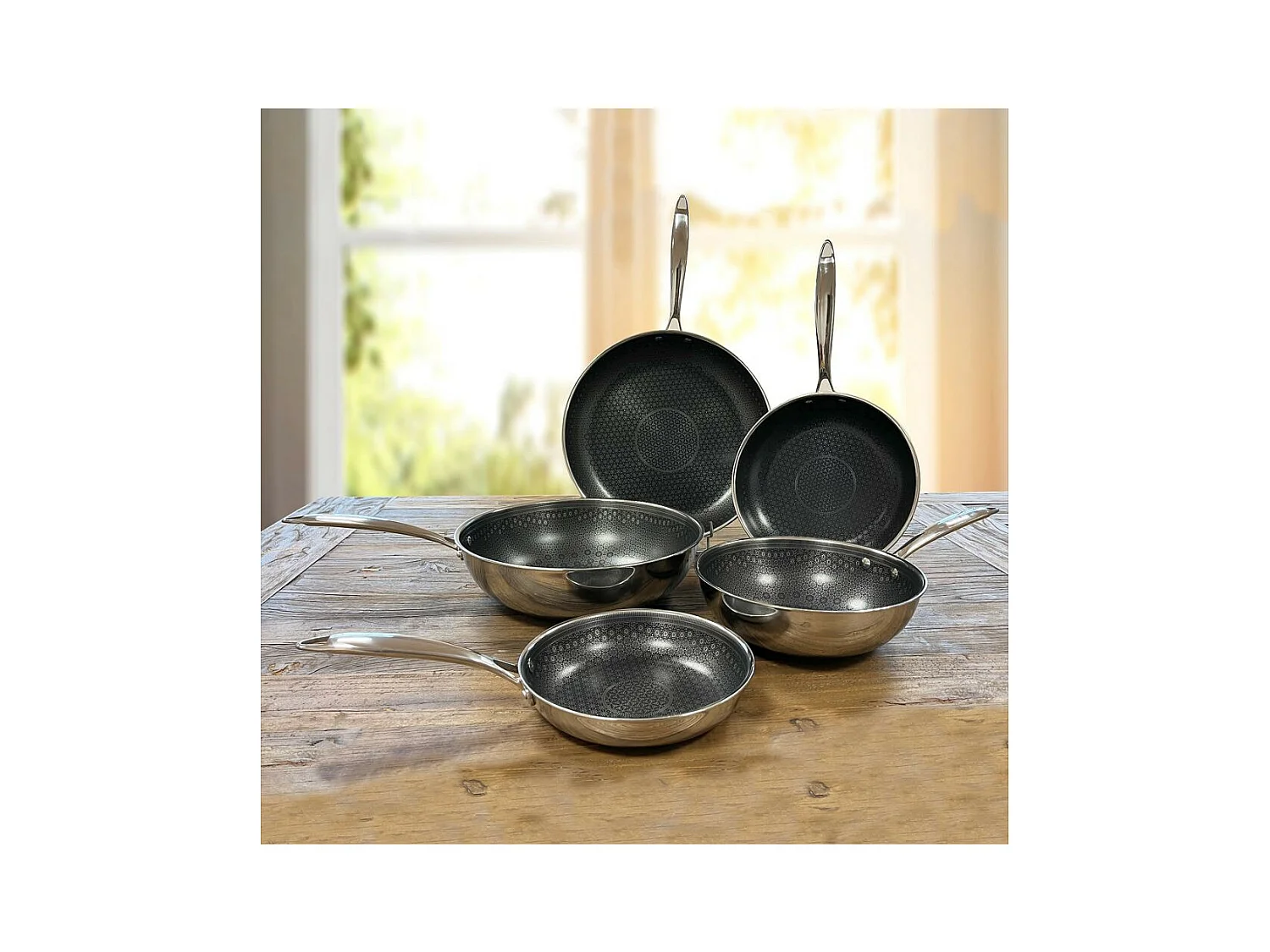 Virtuo – Wok avec revêtement nid d’abeille 24 cm