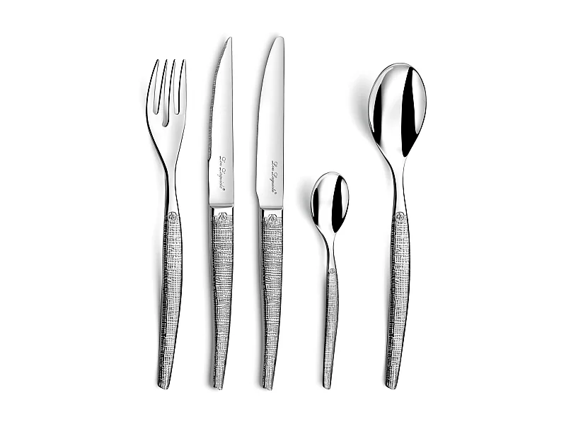 Besteck Laguiole Jet Styl 30-teilig Edelstahl Glänzend