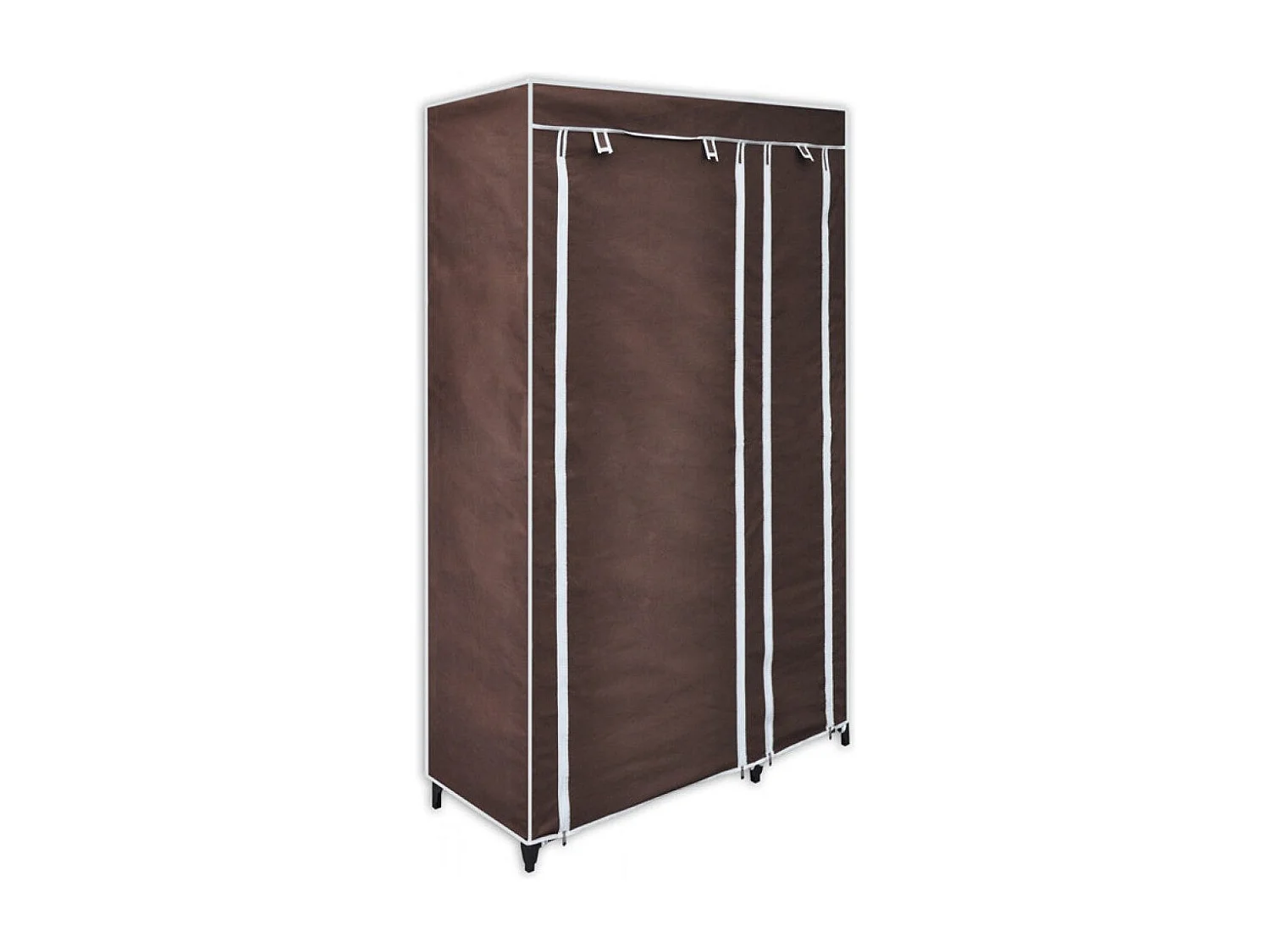 Lot de 2 armoires tissu marron 110 x 45 x 178 cm 2002003/2