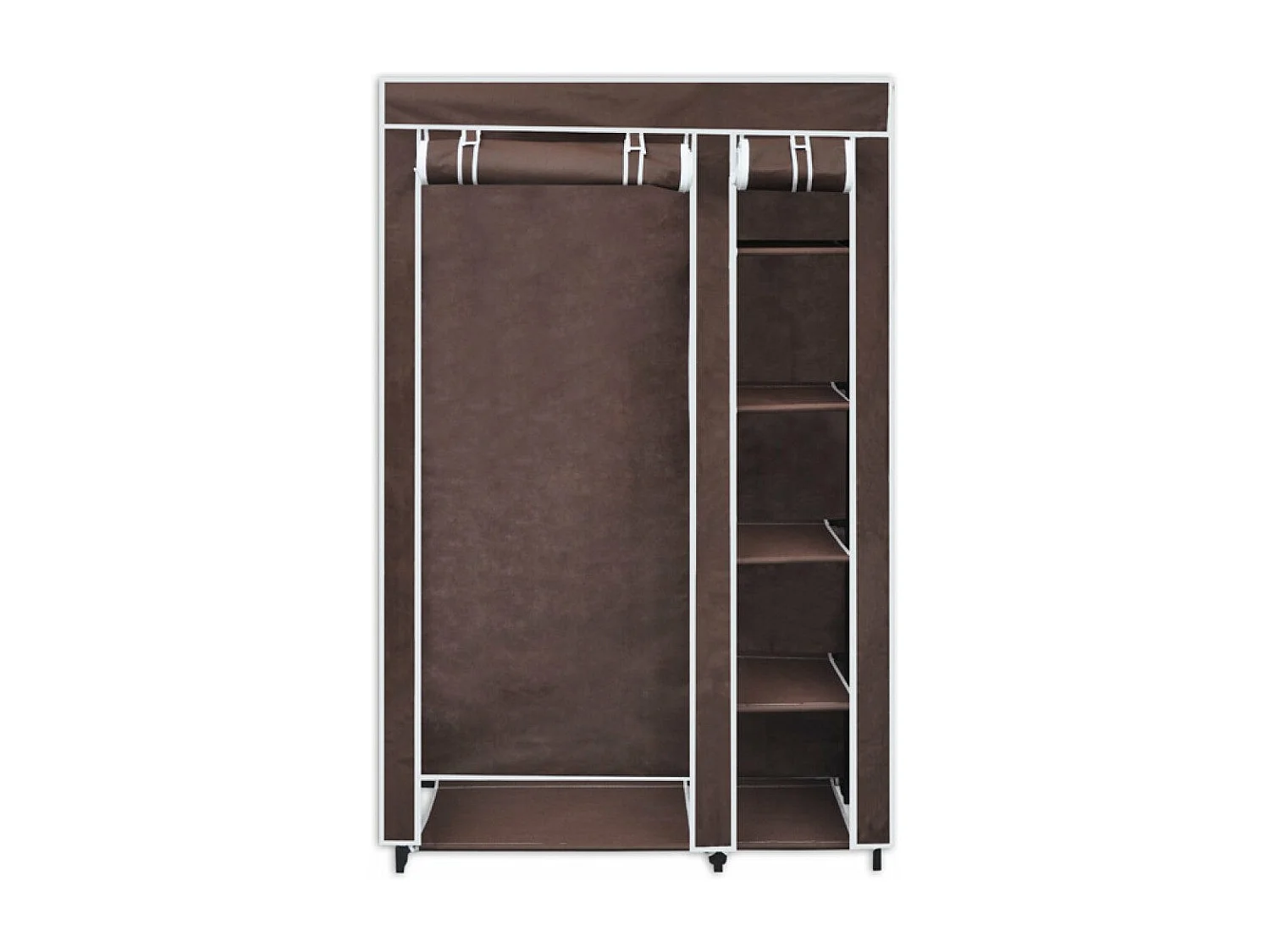 Lot de 2 armoires tissu marron 110 x 45 x 178 cm 2002003/2