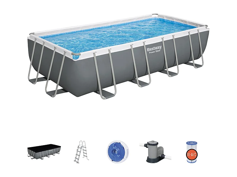 Bestway Kit piscine hors sol 5,49 x 2,74 x 1,22 m - 56465
