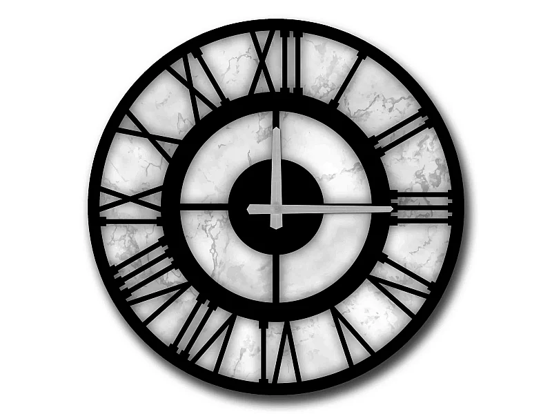 Horloge décorative MDF style marbre