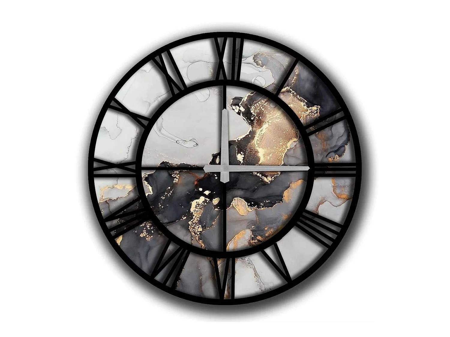 Horloge décorative MDF "distorsion".