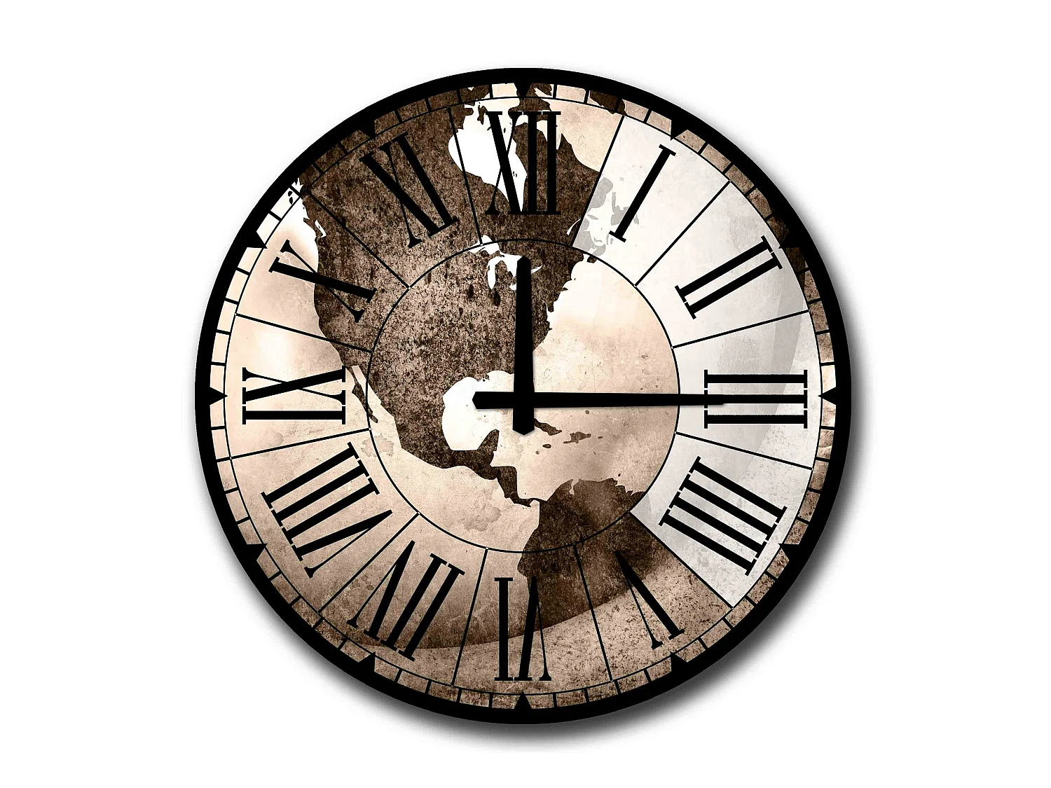 Horloge décorative MDF style Amérique centrale