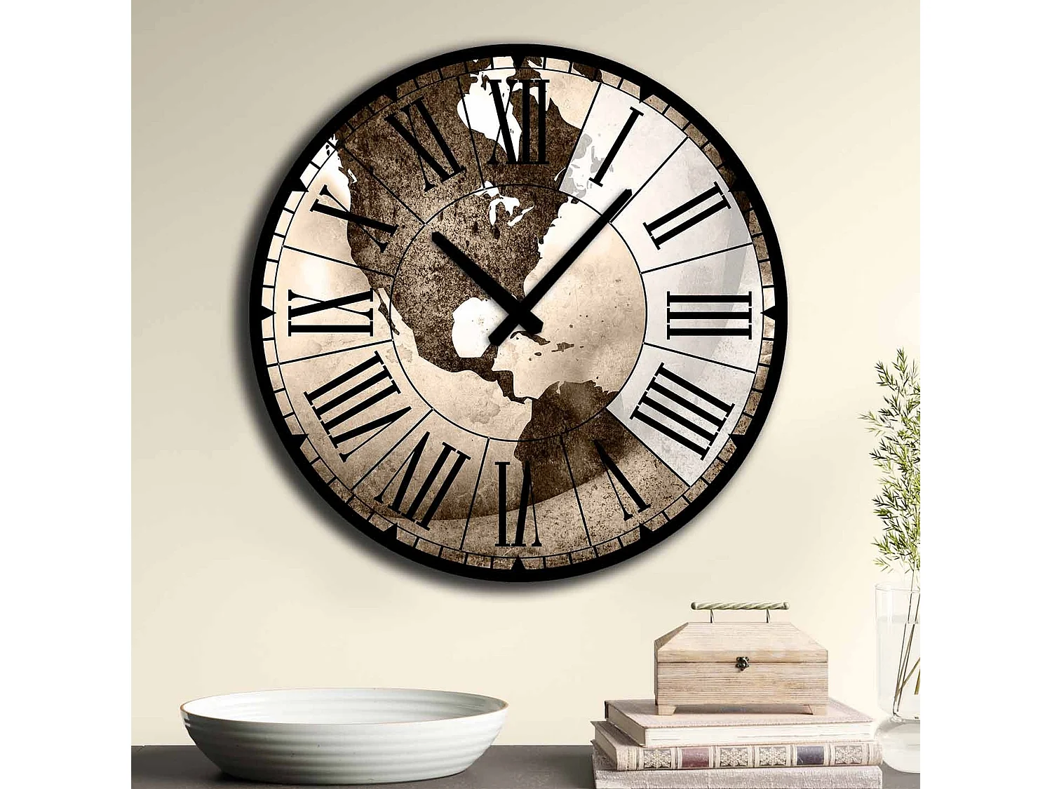 Horloge décorative MDF style Amérique centrale