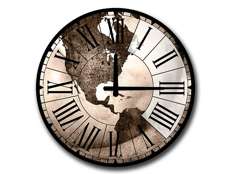 Horloge décorative MDF style Amérique centrale