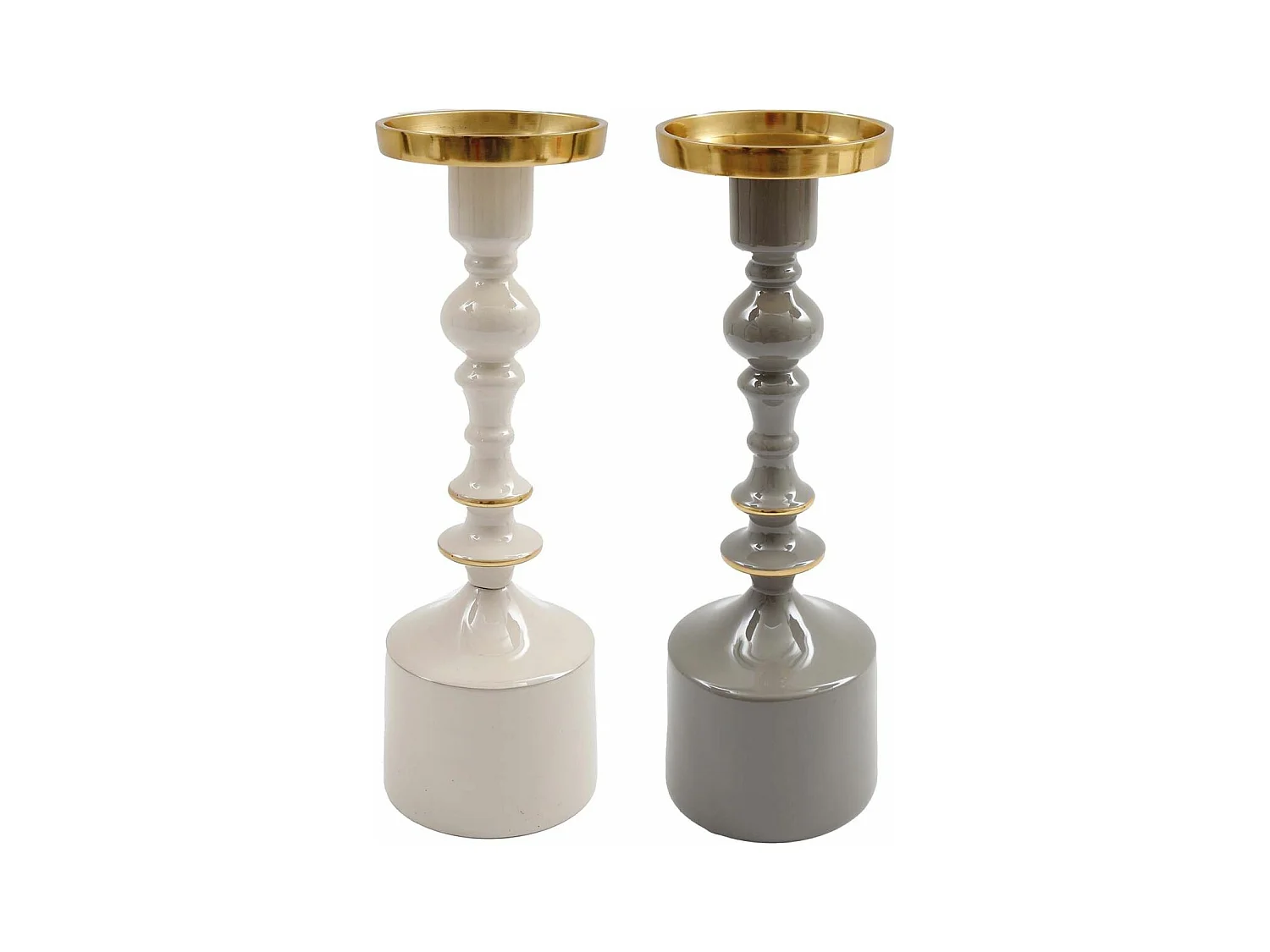 Bougeoir en aluminium 28 cm Tonal (Lot de 2)