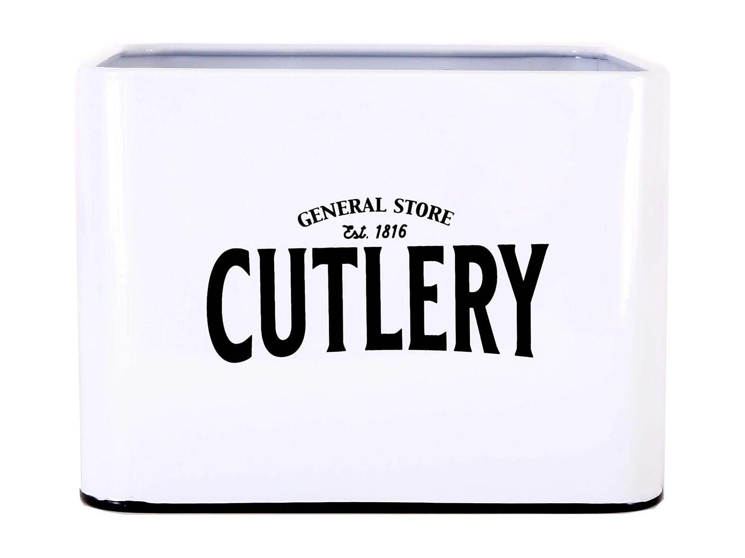 Boite à couverts en fer blanc General store