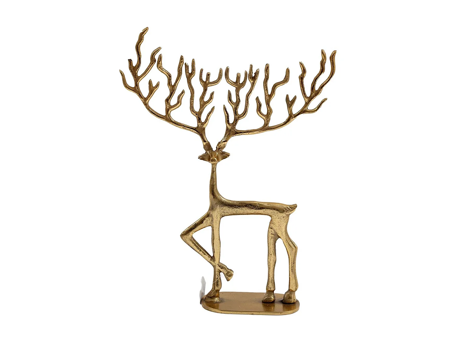 Décoration cerf doré 28 x 47 cm