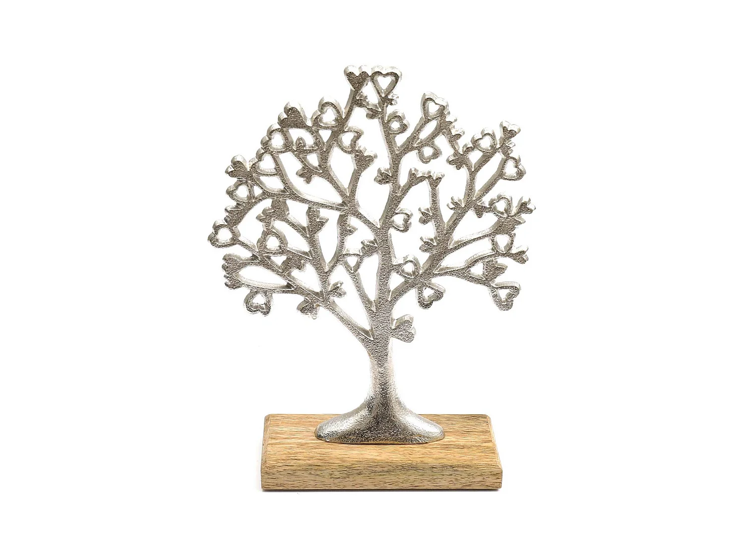 Arbre décoratif en aluminium et bois de manguier Arbre de vie Taille 1