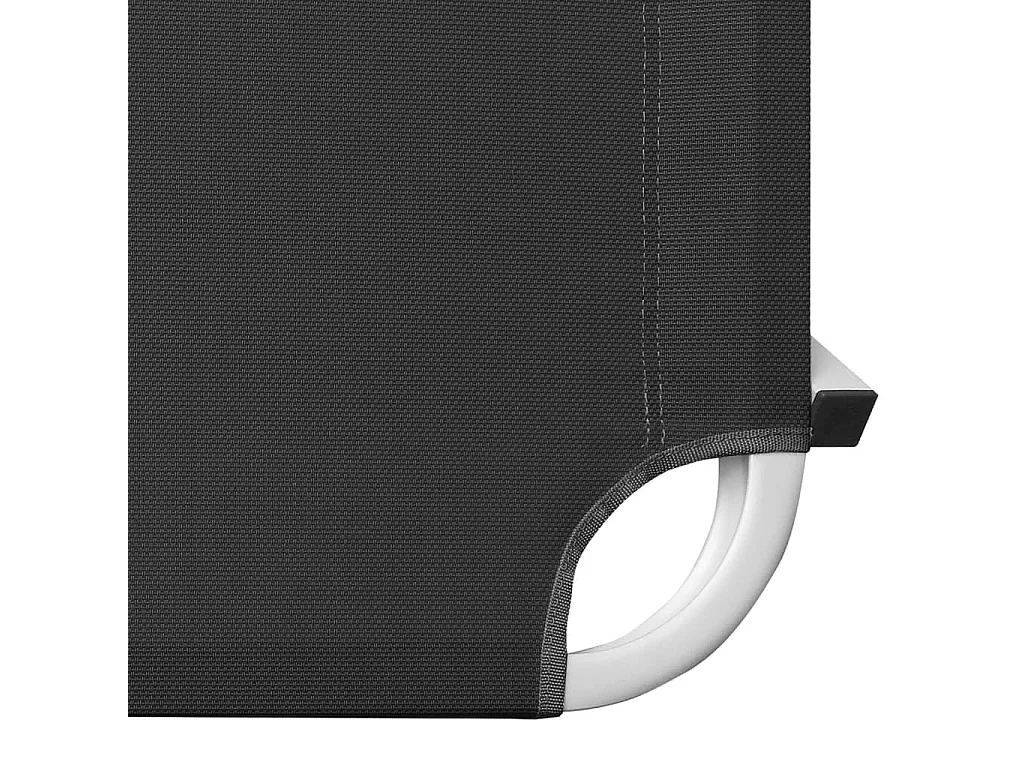 Tumbona tumbona para tomar el sol cama de jardín terraza muebles de exterior aluminio y textileno negro 02_0012254