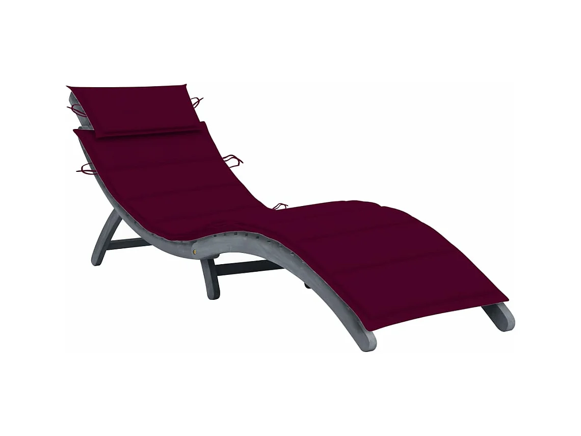 Transat chaise longue bain bois marron 190 x 60 x 51 cm 02_0012461