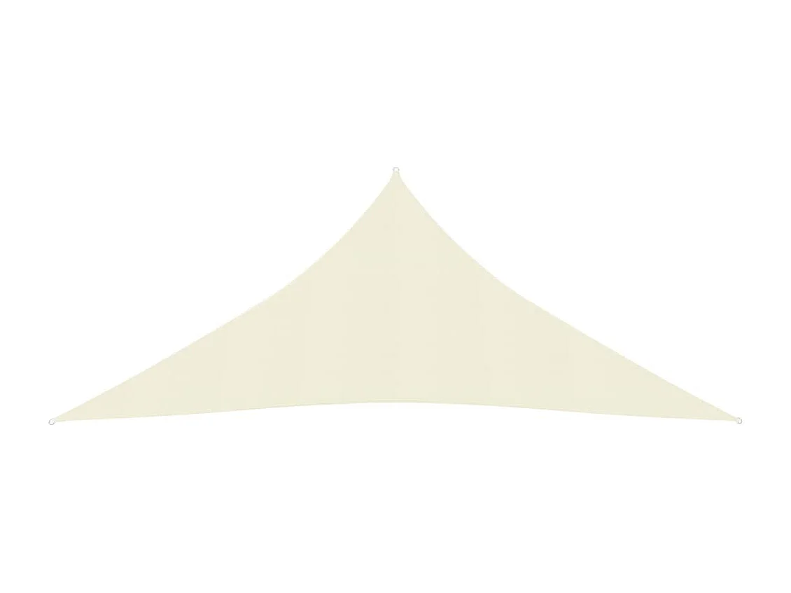 Voile toile d'ombrage parasol crème 400 x 500 x 500 cm 02_0009097