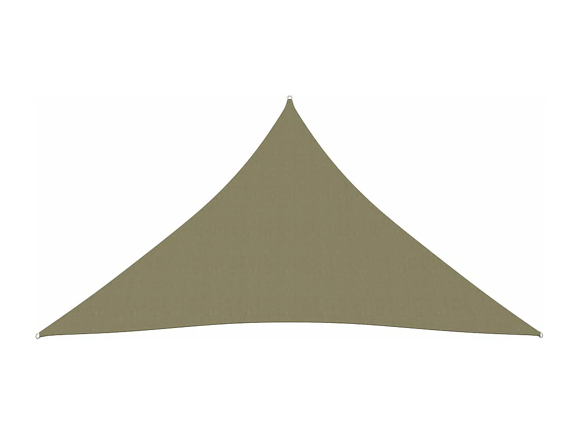 Voile toile d'ombrage parasol tissu beige 400 x 500 x 500 cm 02_0009887