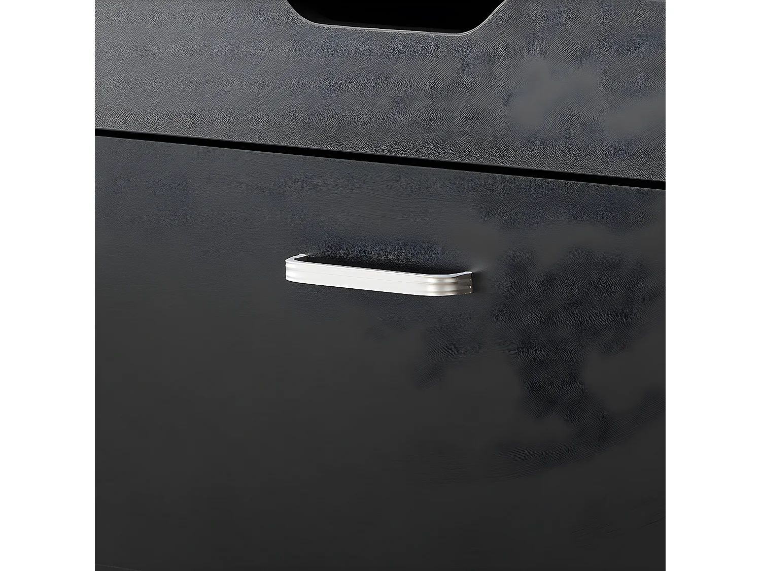 Ławka na buty z siedziskiem i pojemnik Czarny FSR95-SCH