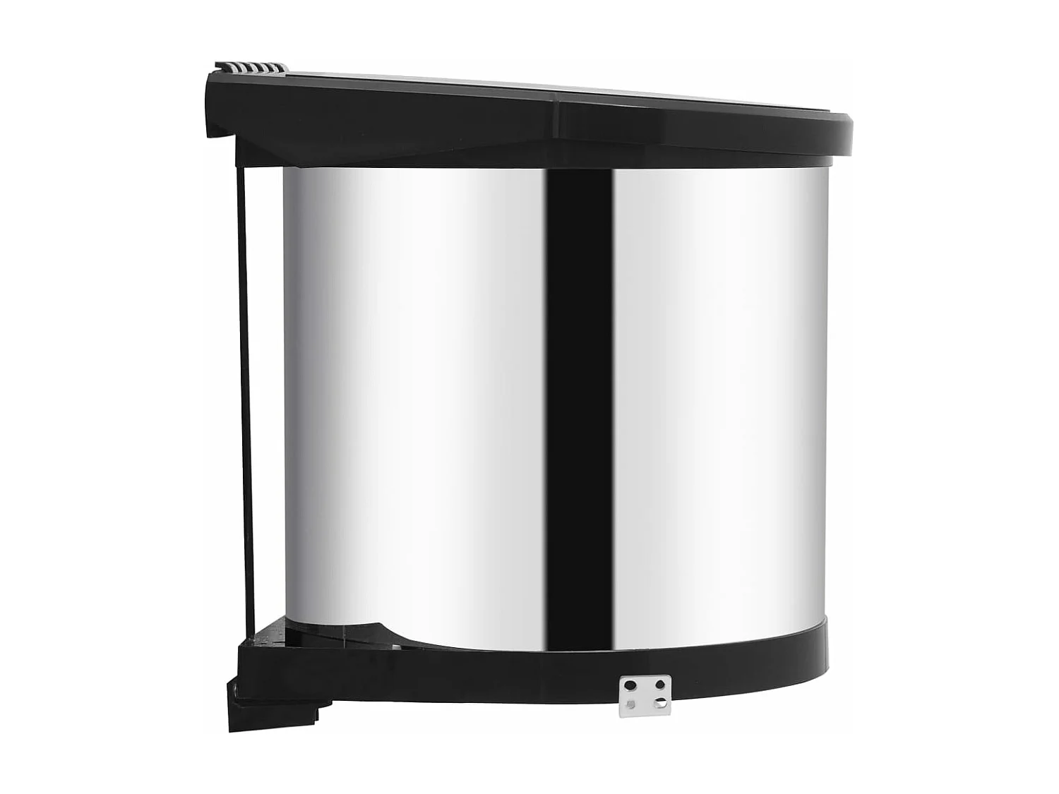 Poubelle intégrée de cuisine argenté 26.5 x 26.5 x 26.5 cm 02_0006084