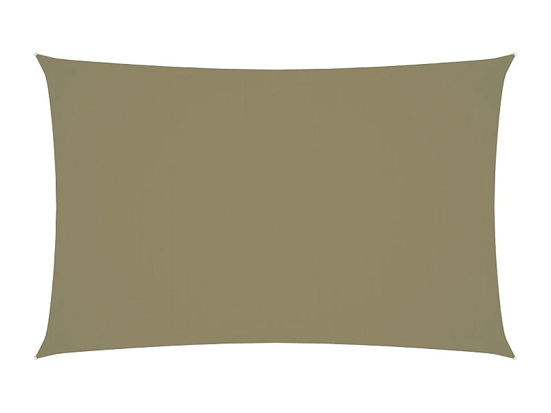 Voile d'ombrage parasol tissu tissu beige 450 x 200 x 200 cm 02_0009617