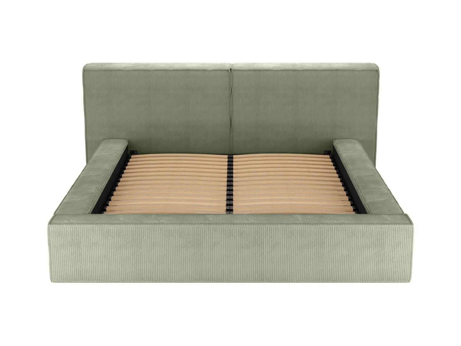 Lit coffre 180 x 200 cm - Velours côtelé - Vert - TIMANO de Pascal Morabito