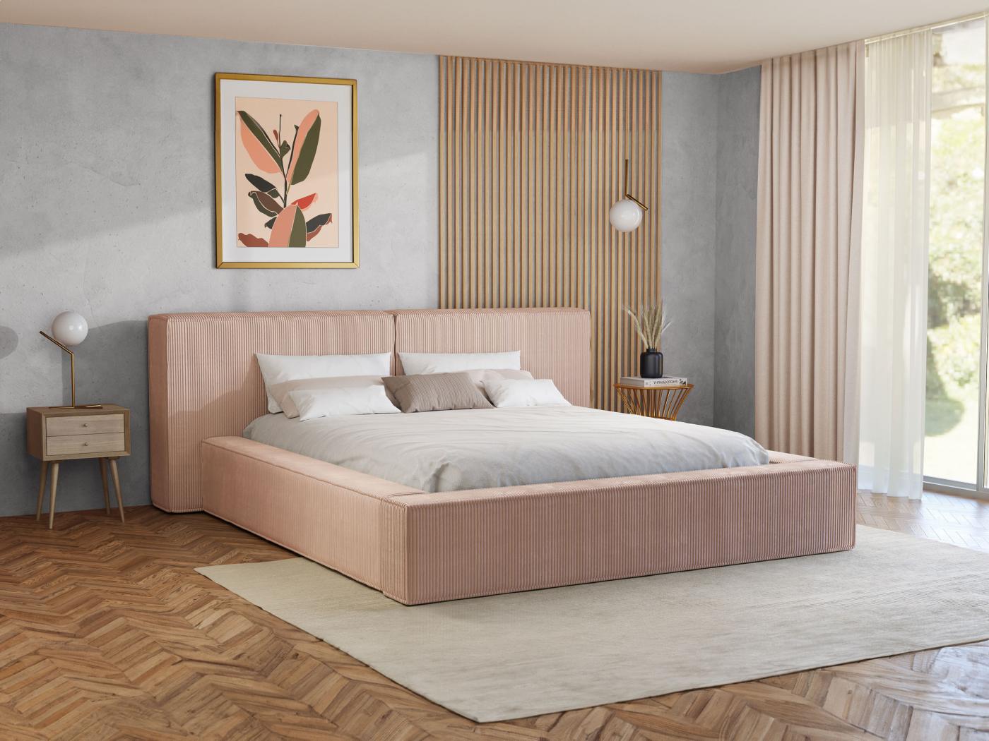 Bett Mit Bettkasten - 160 X 200 Cm Rosa - TIMANO Von Pascal Morabito ...