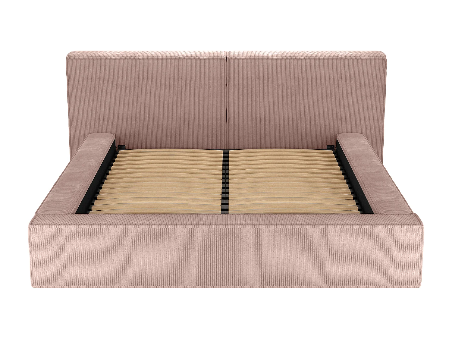 Letto con contenitore 180 x 200 cm Velluto a coste Rosa TIMANO di PASCAL MORABITO