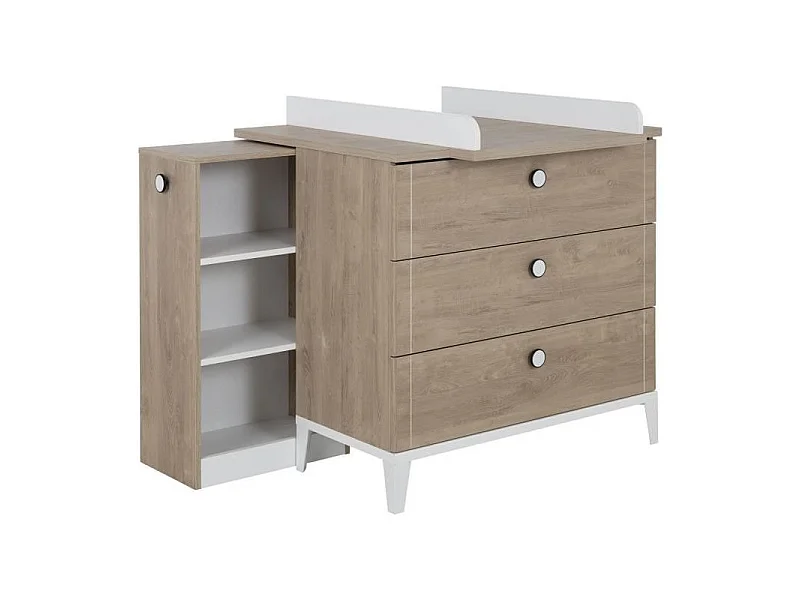 MARTIN Commode 3 tiroirs + Plan a langer MARTIN