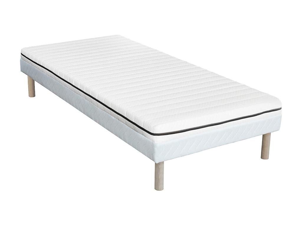 Set aus Bettgestell + Matratze - 90 x 190 cm - Schaumstoff - mit abnehmbare günstig online kaufen