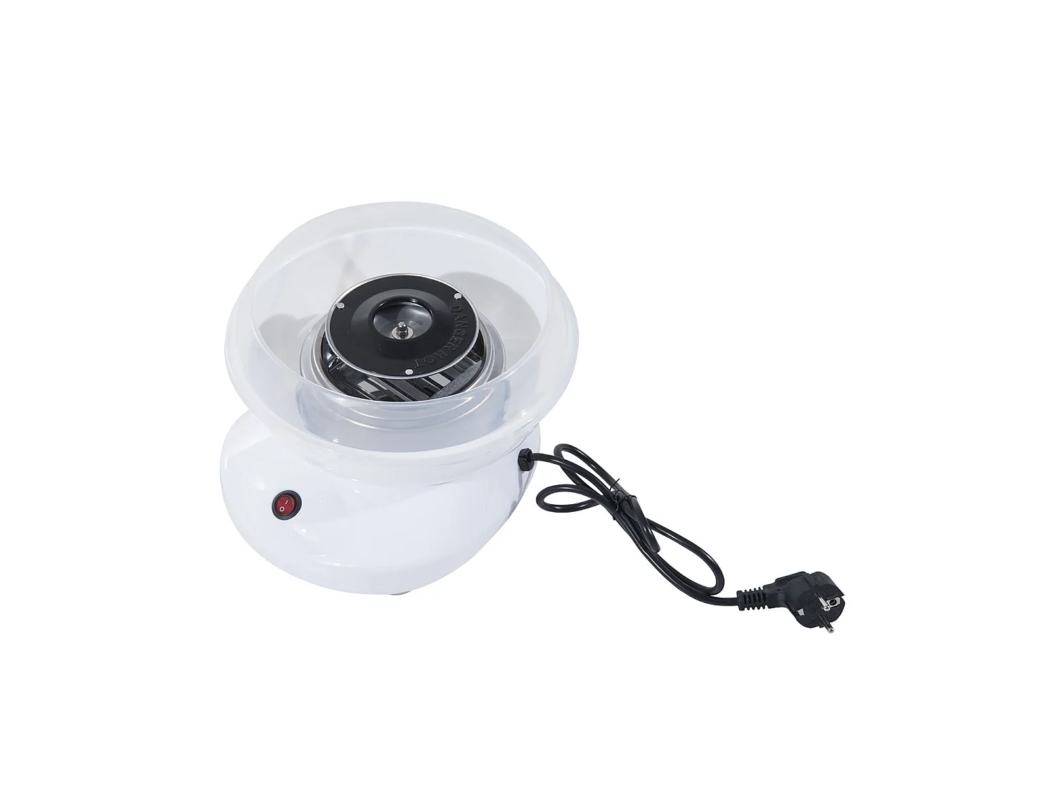 Máquinas de algodón de azúcar blanco 27x26x18cm HOMCOM