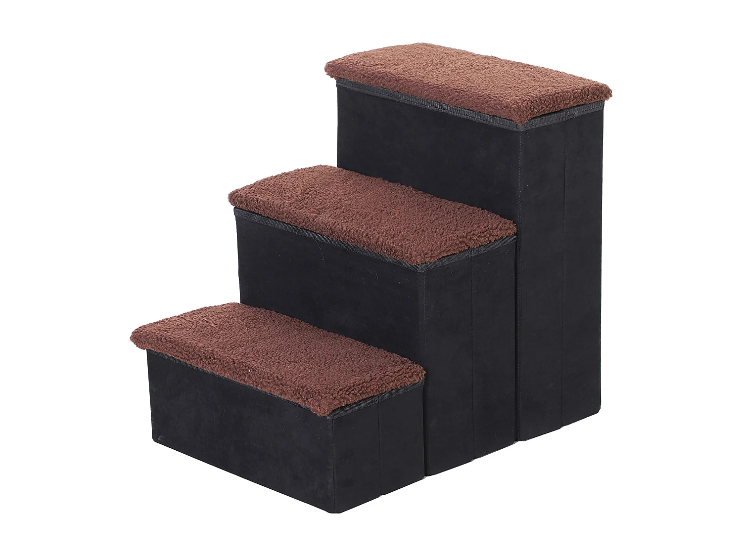 Escalera para mascotas negro 40x54x48 cm PawHut