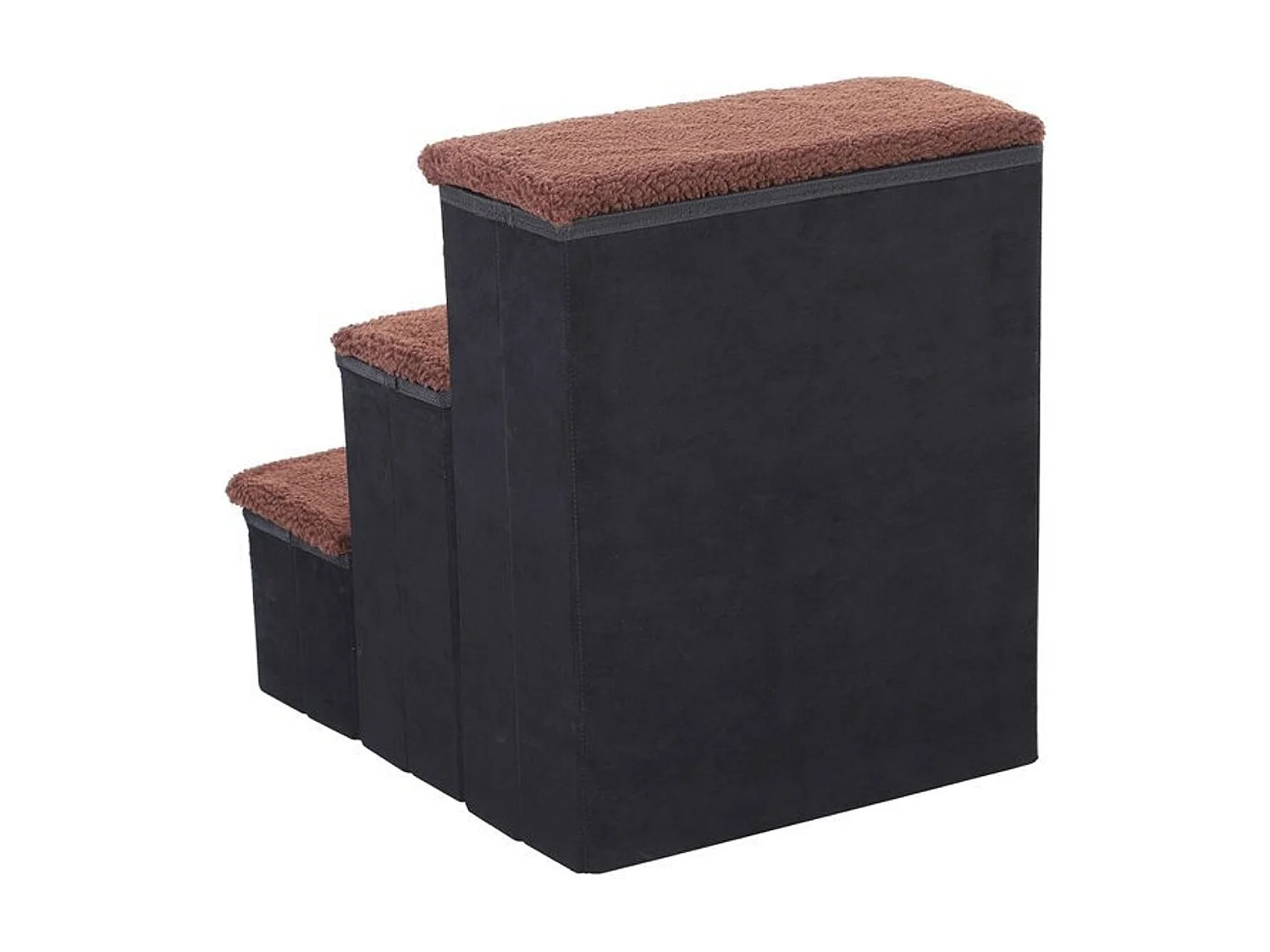 Escalera para mascotas negro 40x54x48 cm PawHut