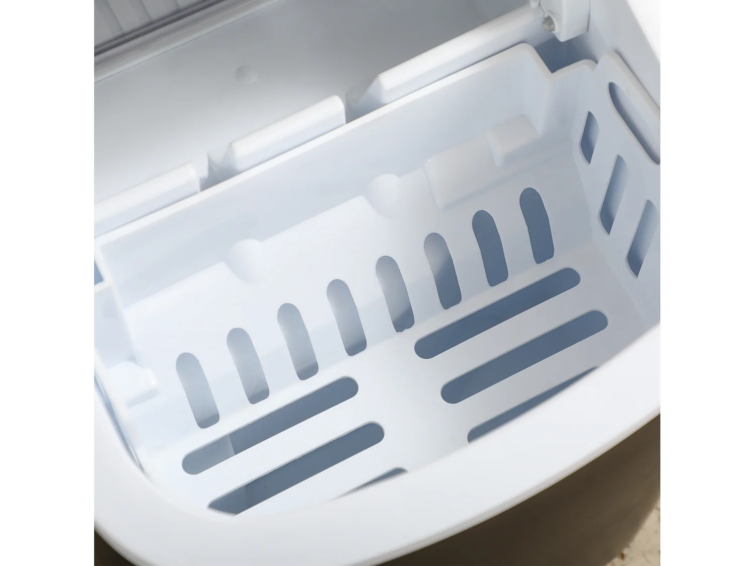 Máquina de hielo negro 22.2x29.4x29 cm HOMCOM