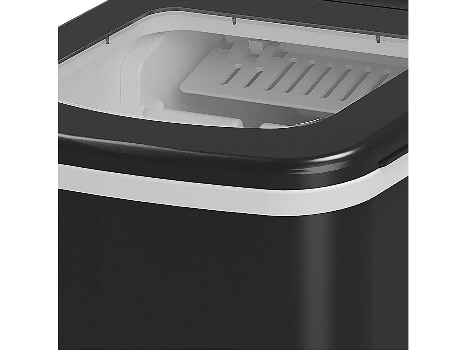 Máquina para hacer hielo negro 21.2x29.5x32.6 cm HOMCOM